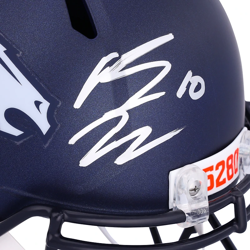 Casque réplique autographié Riddell Speed 2024 des Denver Broncos par Bo Nix