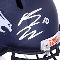 Casque réplique autographié Riddell Speed ​​2024 des Denver Broncos par Bo Nix