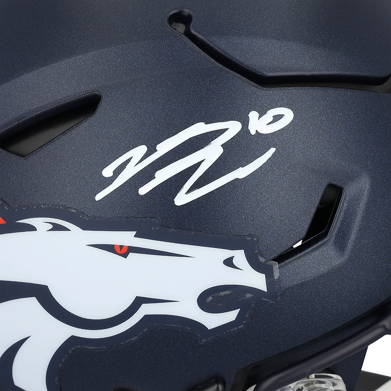 Bo Nix Denver Broncos Autographed Riddell 2024 Speed Flex Authentic Helmet
