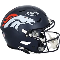 Casque Riddell Speed ​​Flex 2024 authentique dédicacé par Bo Nix des Denver Broncos