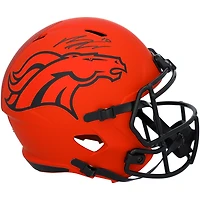 Bo Nix Denver Broncos Autographed Riddell Rave Speed Replica Helmet