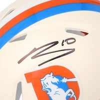 Bo Nix Denver Broncos Autographed Riddell Retro Speed Mini Helmet