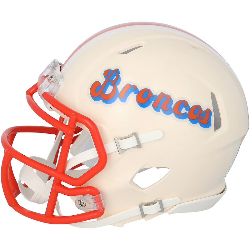 Bo Nix Denver Broncos Autographed Riddell Retro Speed Mini Helmet