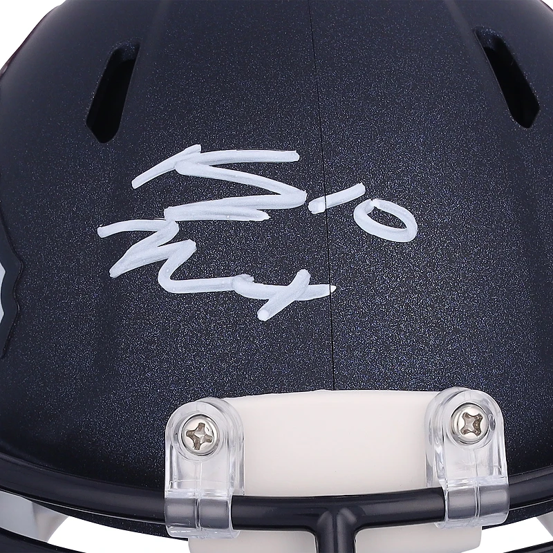 Bo Nix Denver Broncos Autographed Riddell Speed Mini Helmet