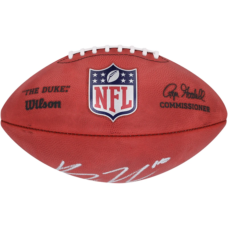 Bo Nix Denver Broncos Ballon de football en couleur dédicacé par Wilson Duke