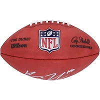 Bo Nix Denver Broncos Ballon de football en couleur dédicacé par Wilson Duke