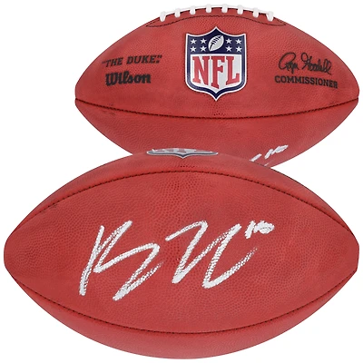 Bo Nix Denver Broncos Autographed Wilson Duke Full Color Football
