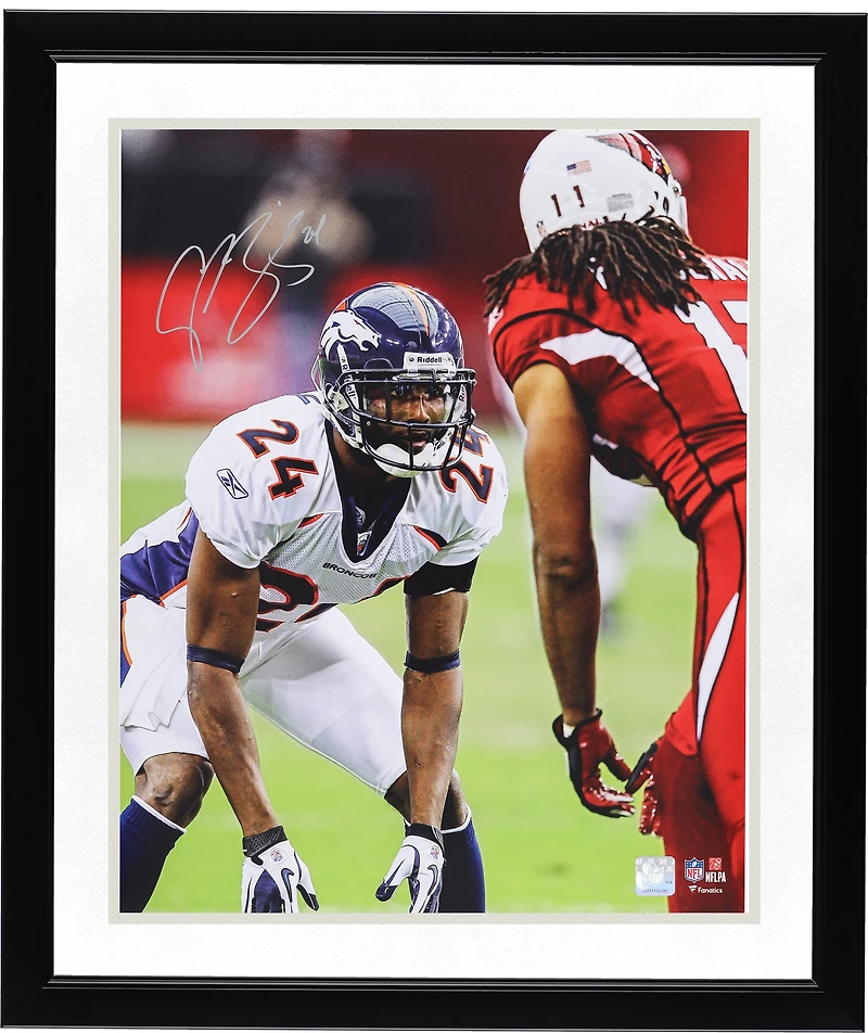 Champ Bailey Denver Broncos Autographed 16" x 20" Matchup vs. Larry Fitzgerald Photograph