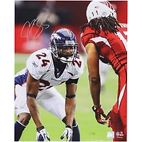 Photo dédicacée de Champ Bailey (Denver Broncos) - Match contre Larry Fitzgerald (40 x 50 cm)