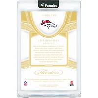 Champ Bailey Denver Broncos Autographed 2025 Panini Flawless Holo Gold Distinguished Patch Dual-Color Relic #DPA-CBY #19/25 Card