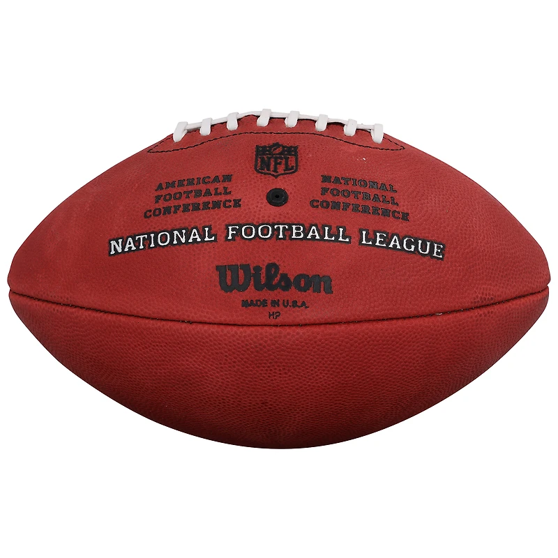 Ballon de football américain Duke en couleur, autographié par Champ Bailey (Denver Broncos).
