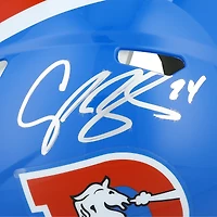 Champ Bailey Denver Broncos Autographed Riddell 1975-1996 Throwback Speed Authentic Helmet
