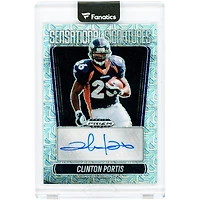 Carte autographiée par Clinton Portis des Broncos de Denver, collection Panini Prizm Black Mojo Prizm Sensational Signatures 2025, numéro SS-CPS, numéro 1/25