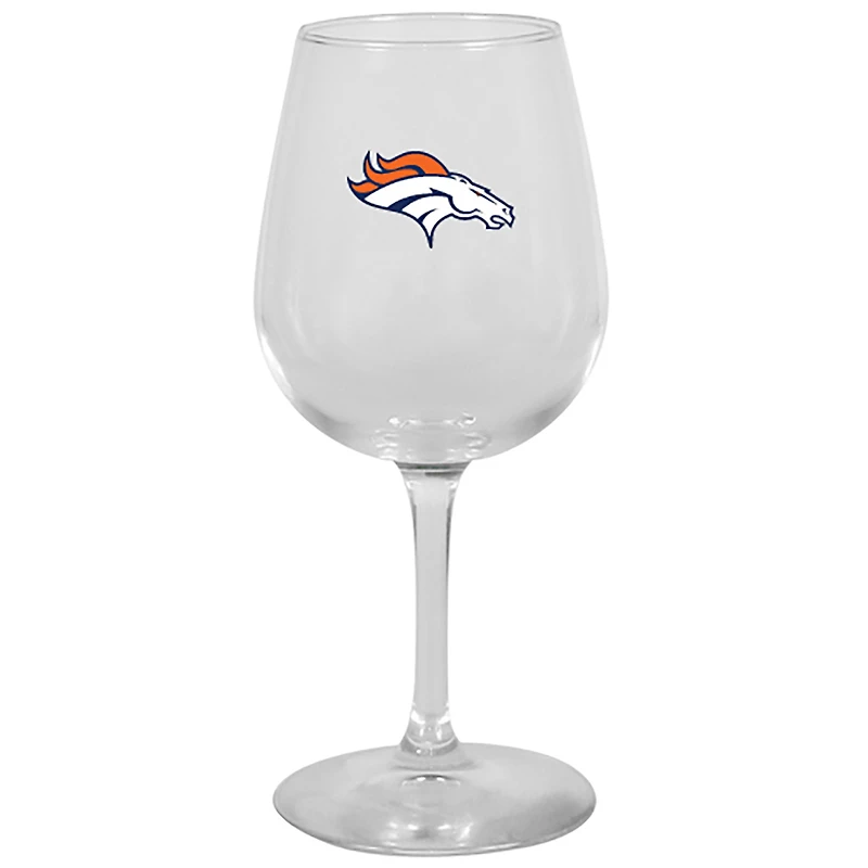 Broncos de Denver 12 oz. Verre à vin à pied