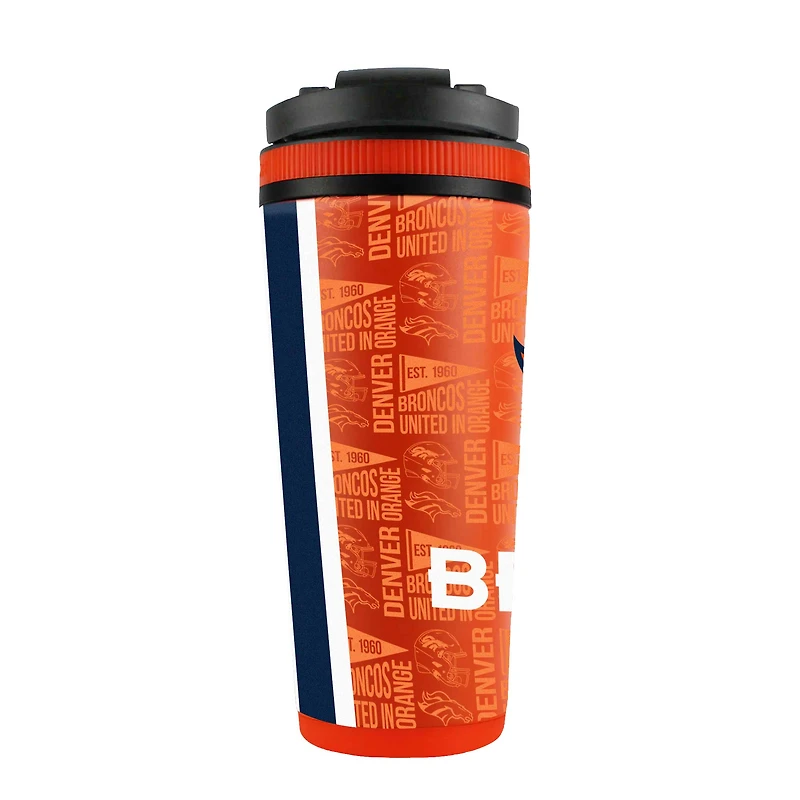 Bouteille shaker en acier inoxydable 4D de 26 oz des Broncos de Denver