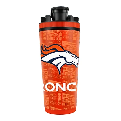 Bouteille shaker en acier inoxydable 4D de 26 oz des Broncos de Denver