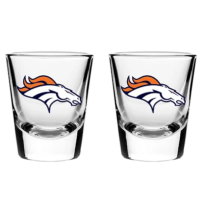 Denver Broncos 2oz. Ensemble de verres de collection