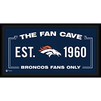 Denver Broncos Framed 10" x 20" Fan Cave Collage