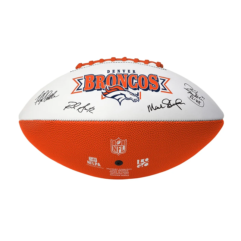 Ballon de football signature des Denver Broncos Legends