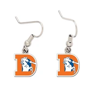 Boucles d'oreilles à fil métallique avec logo Denver Broncos WinCraft pour femmes