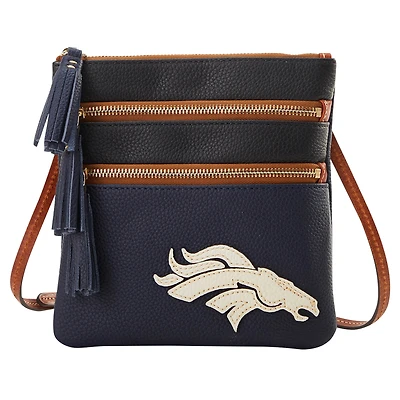 Dooney & Bourke Denver Broncos Infield Triple Zip Crossbody Purse