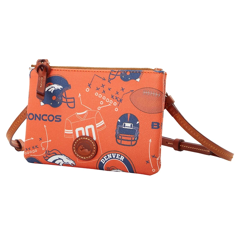 Sac à main à bandoulière avec fermeture éclair sur le dessus Dooney & Bourke Denver Broncos