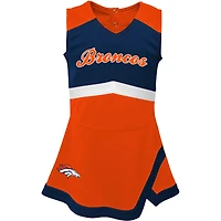 Girls Infant Orange Denver Broncos Cheer Captain Jumper Dress