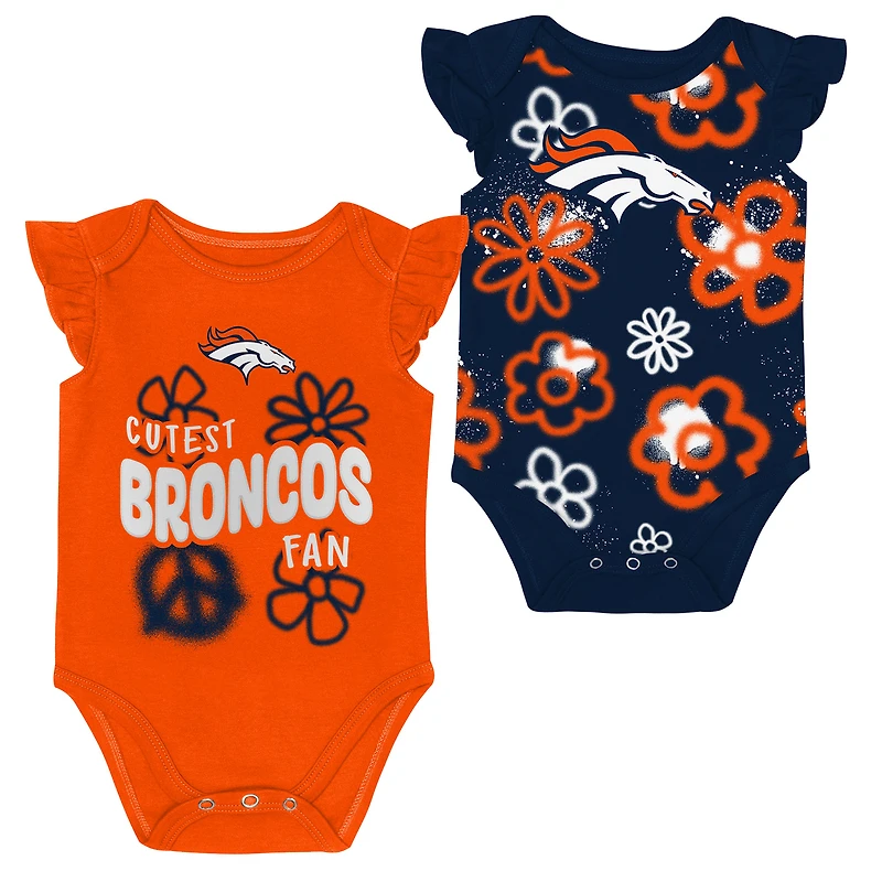 Ensemble deux pièces pour nouveau-né et nourrisson Outerstuff Denver Broncos The Sunshine