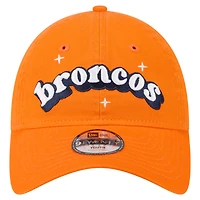 Girls Youth New Era  Orange Denver Broncos Cheer 9TWENTY Adjustable Hat