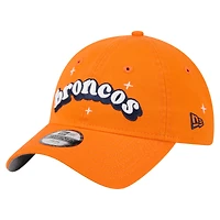 Girls Youth New Era  Orange Denver Broncos Cheer 9TWENTY Adjustable Hat