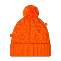 NWE BRONC ORNGE NFL Junior FILLES TOASTY CUFFED POM KNIT HATYTHGRL