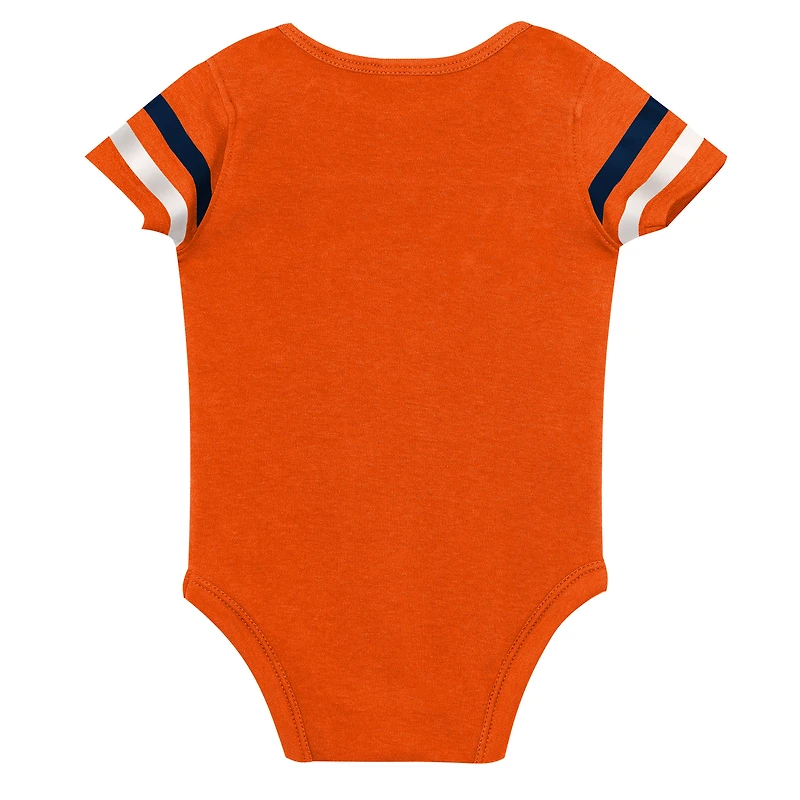 Infant & Newborn Outerstuff Denver Broncos Up One Three-Piece Bodysuit, Bib Booties Set