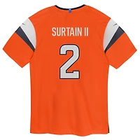 Maillot de jeu Nike Patrick Surtain II orange Denver Broncos pour enfant
