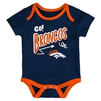Ensemble de trois pièces pour bébé Outerstuff Denver Broncos All Day Play