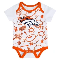 Ensemble de trois pièces pour bébé Outerstuff Denver Broncos All Day Play