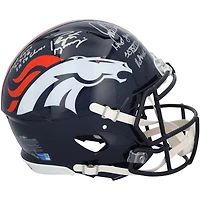 John Elway & Peyton Manning Denver Broncos Autographed Riddell Speed Authentic Helmet with Multiple Inscriptions - Limited Edition of 10