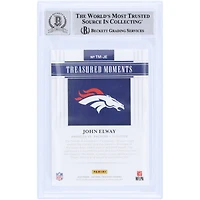 John Elway Denver Broncos Autographed 2020 Panini National Treasures Treasured Moments #TM-JE #/99 Beckett Fanatics Witnessed Authenticated 10 Card
