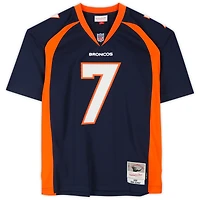 John Elway Denver Broncos Autographed Mitchell & Ness Navy Replica Jersey with "HOF 04" Inscription