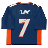John Elway Denver Broncos Autographed Mitchell & Ness Navy Replica Jersey