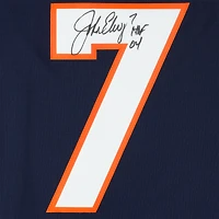 John Elway Denver Broncos Autographed Navy Mitchell & Ness Legacy Jersey with "HOF 04" Inscription