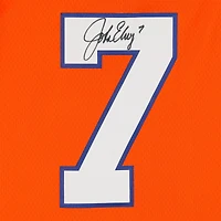 John Elway Denver Broncos Autographed Orange Mitchell & Ness 1990 Legacy Jersey  