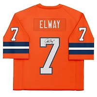 John Elway Denver Broncos Autographed Orange Mitchell & Ness 1990 Legacy Jersey  
