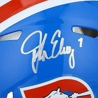 John Elway Denver Broncos Autographed Riddell 1975-1996 Throwback Speed Authentic Helmet 