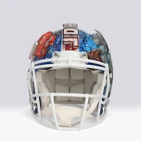 John Elway Denver Broncos Autographed Riddell 1975-1996 Throwback Speed Authentic Helmet - Art by Charles Fazzino - NF70445099
