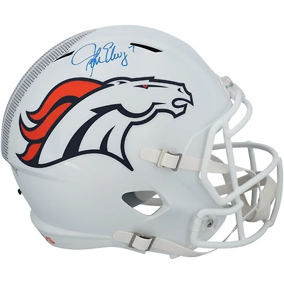 John Elway Denver Broncos Autographed Riddell 2024 Alternate Speed Replica Helmet  