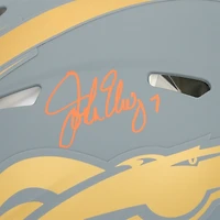 Casque Riddell Slate Speed 2024 dédicacé par John Elway des Denver Broncos