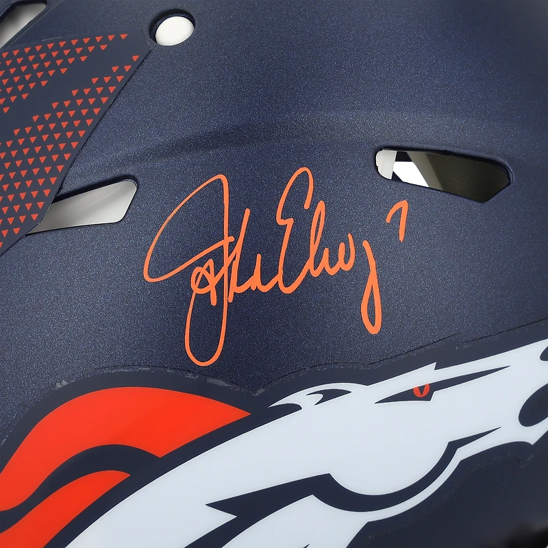 John Elway Denver Broncos Autographed Riddell 2024 Speed Authentic Helmet