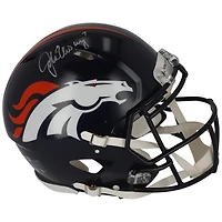 Casque Riddell Speed ​​authentique autographié par John Elway Denver Broncos