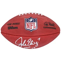 John Elway Denver Broncos Autographed Wilson Duke Full Color Football with "HOF 04" Inscription 