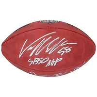 John Elway, Von Miller & Terrell Davis Denver Broncos Autographed Wilson Duke Full Color Football with Multiple Super Bowl MVP Inscriptions